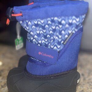 NEW Columbia Powderbug Boot Toddler sz 5 Blue/Black Waterproof 200g Isolant